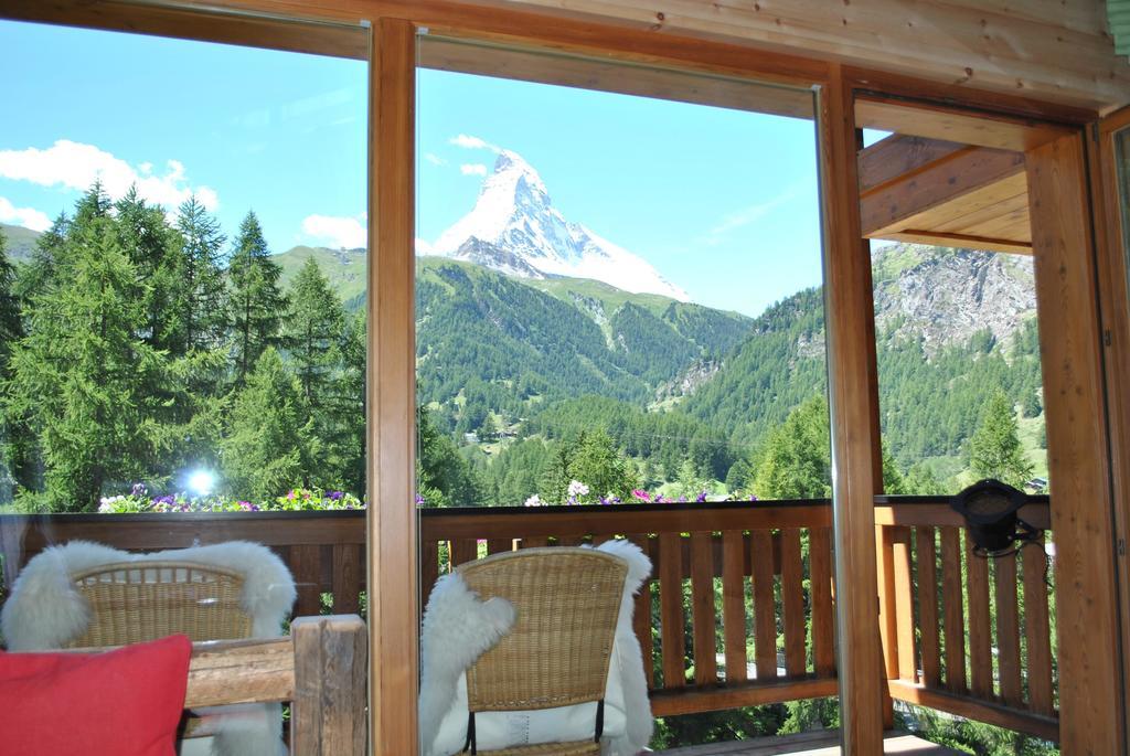 Ferienwohnung Haus Sunrise Zermatt Exterior foto
