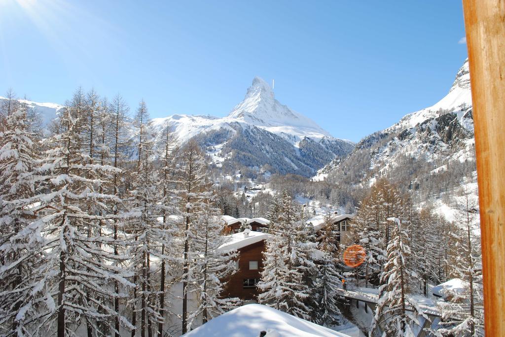 Ferienwohnung Haus Sunrise Zermatt Exterior foto